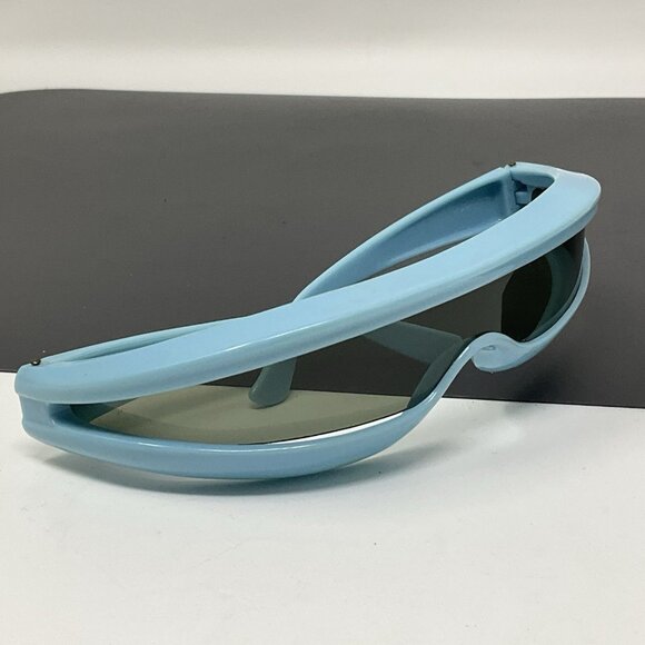 Foster Grant  Space Age Very Rare Blue  Sunglasses Headband Style Made In USA